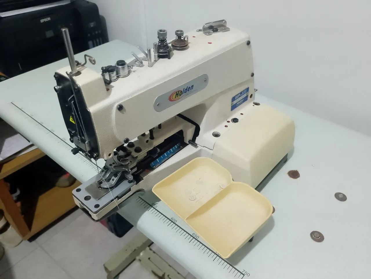 Máquina de Caseado e Botão 