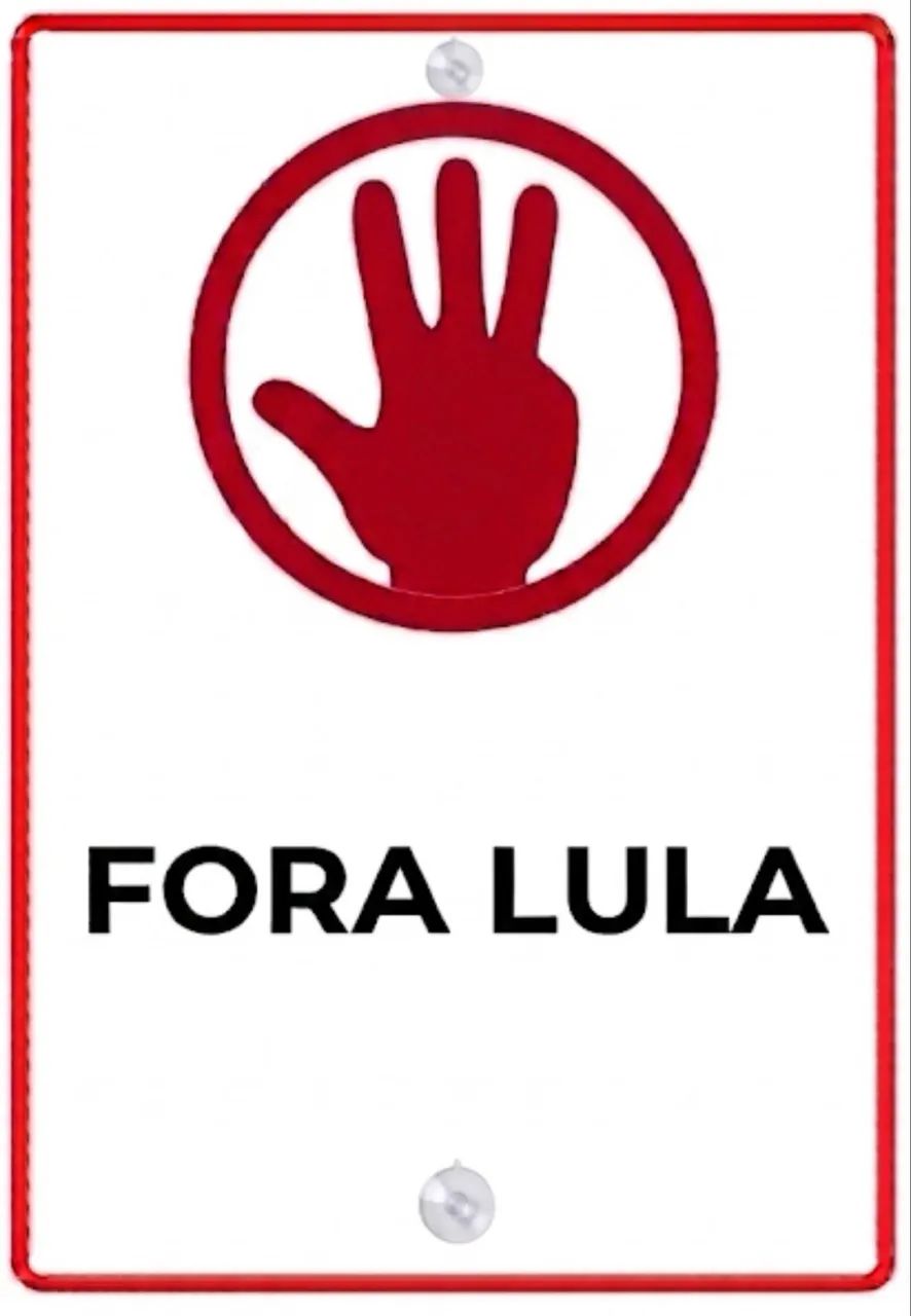Placa Fora Lula
