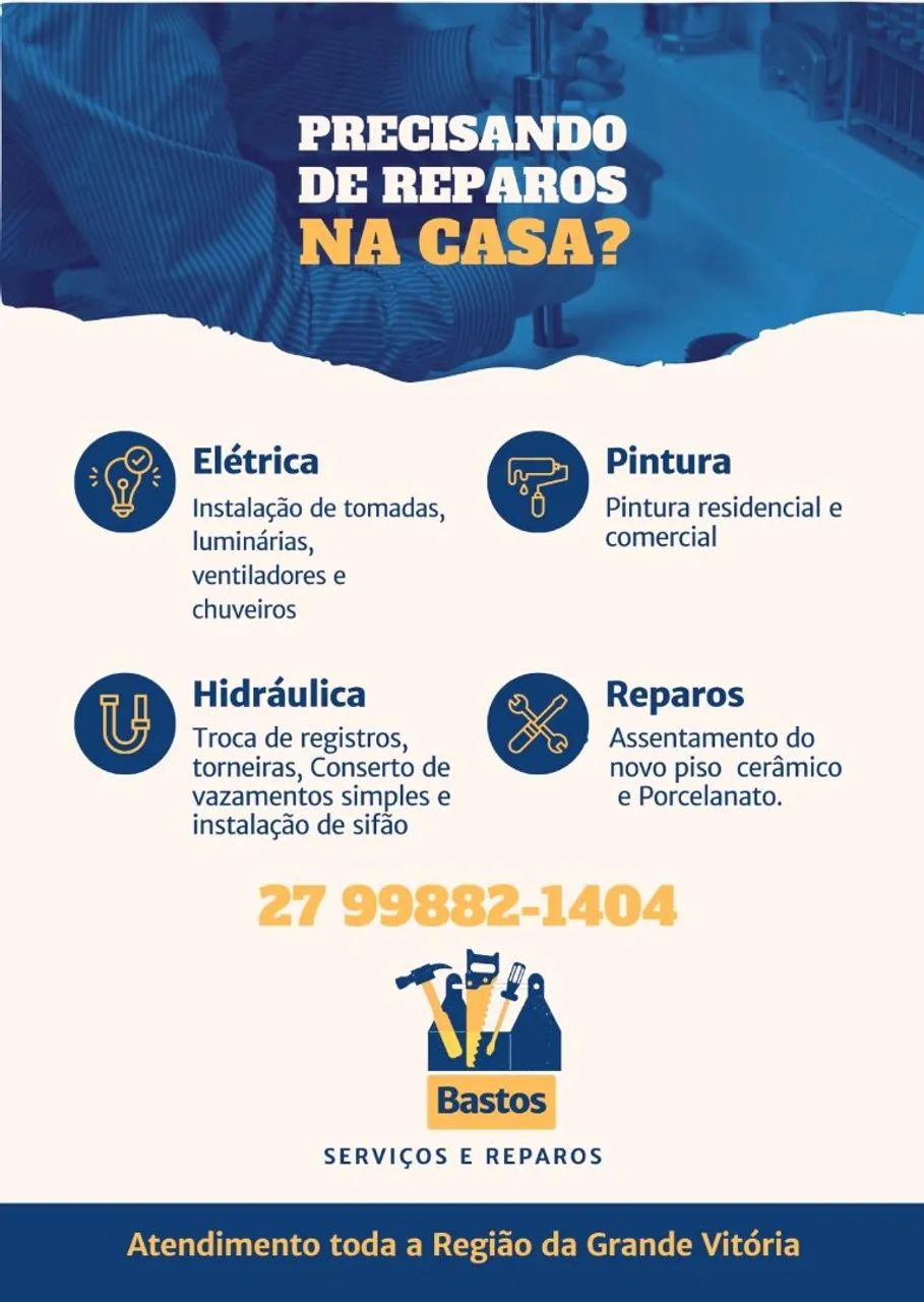 Reparos e serviços de acabamento 
