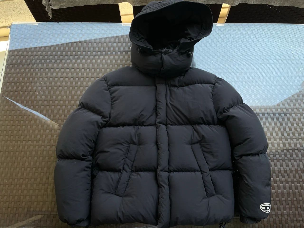 JAQUETA PUFFER DIESEL PRETA - Foto 3
