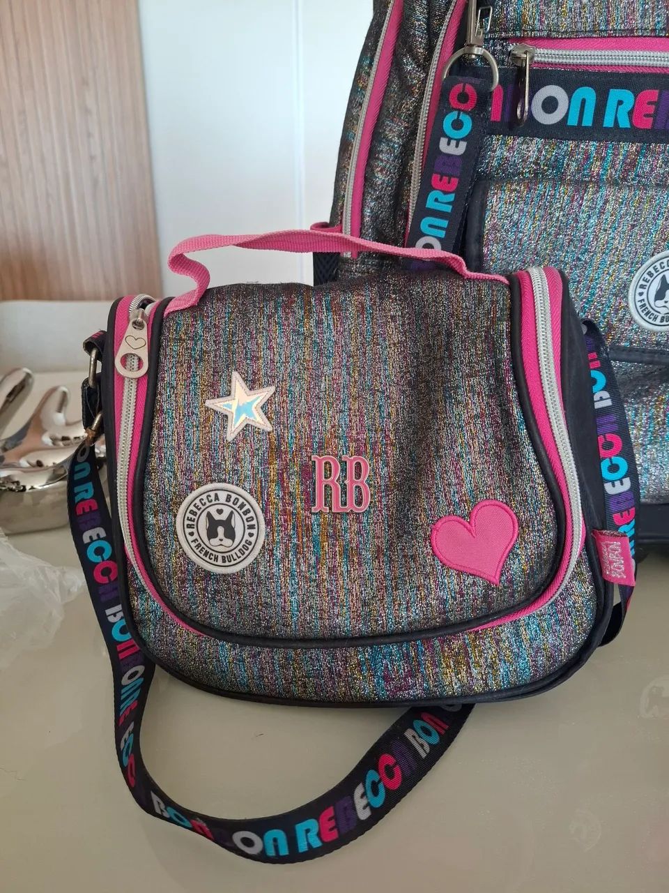 Mochila escolar e lancheira RB - Foto 2
