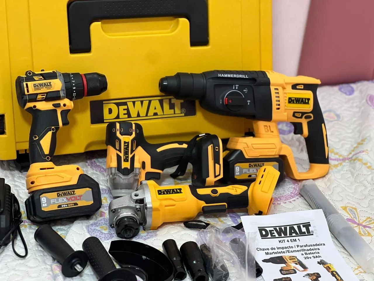 04 Dewalt Cordless Tools, 20V Battery