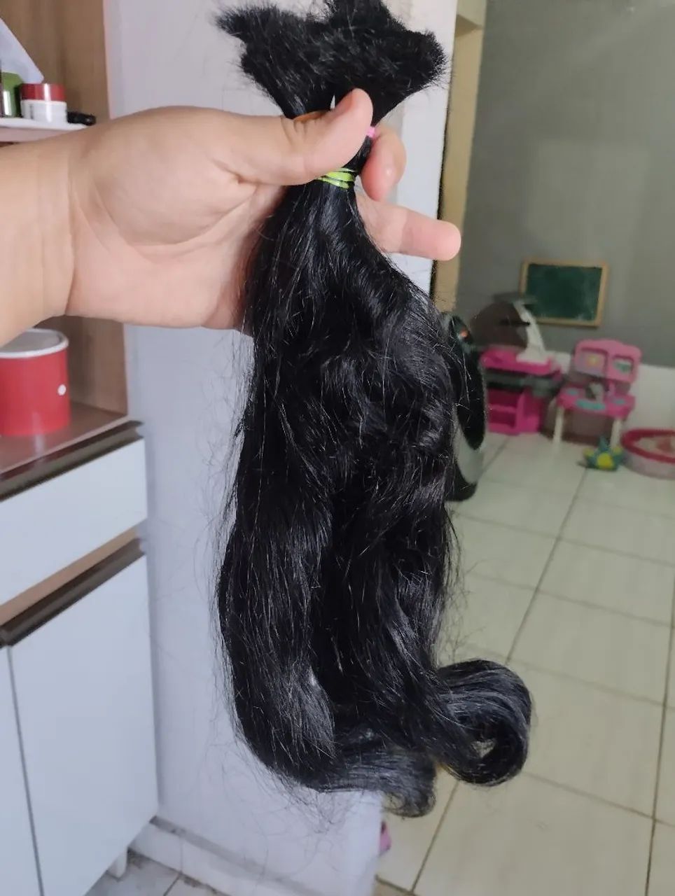 Cabelo humano ondulado 