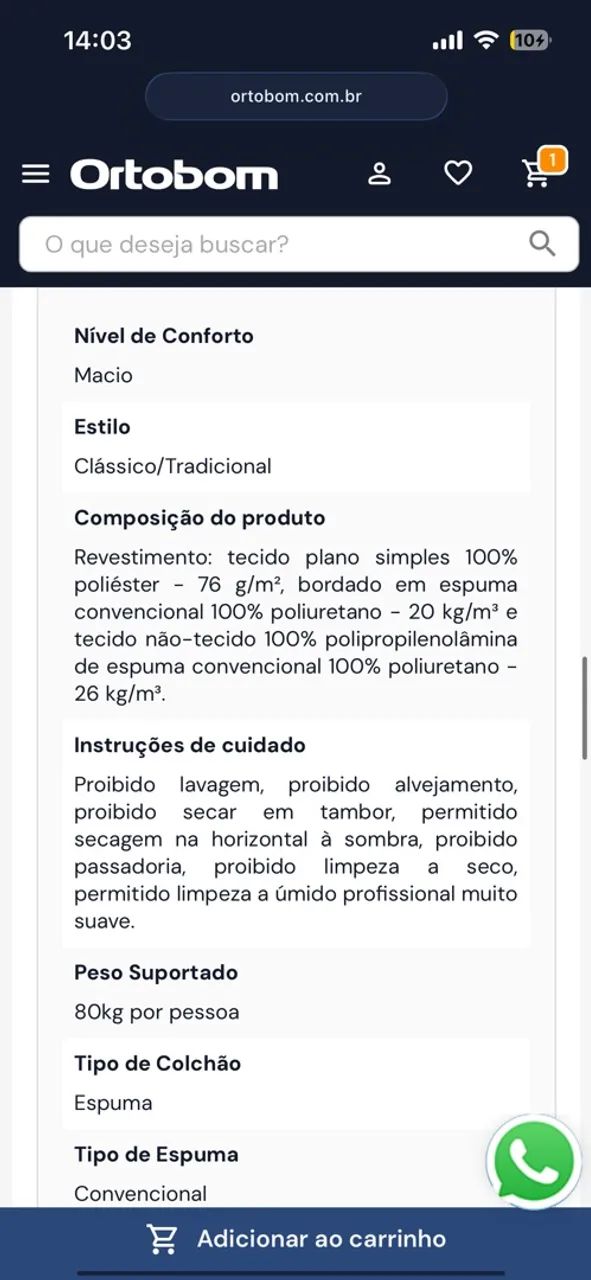 Colchão Solteiro Ortobom - Foto 3