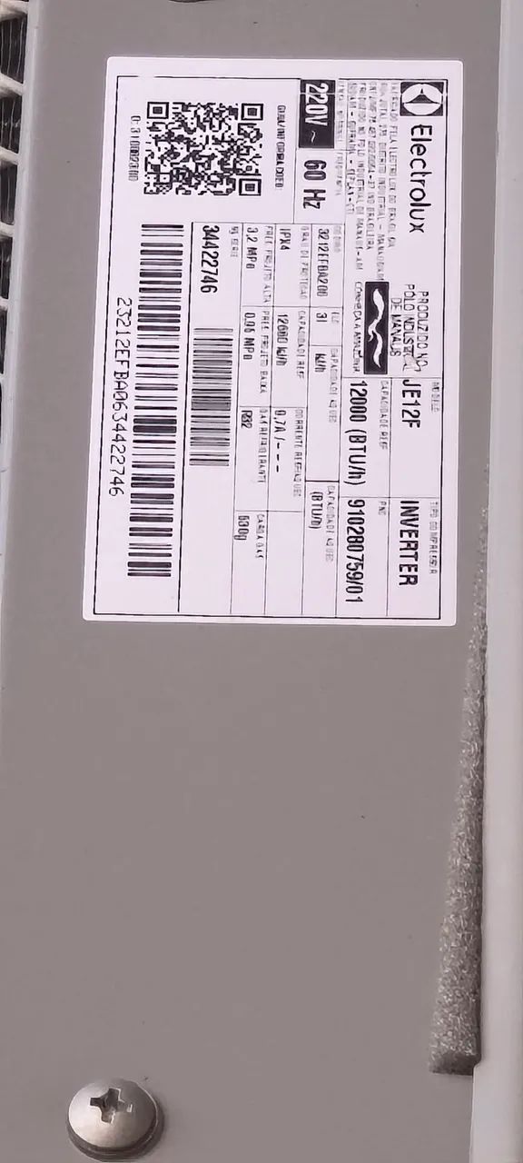 Ar condicionado Eletrolux
