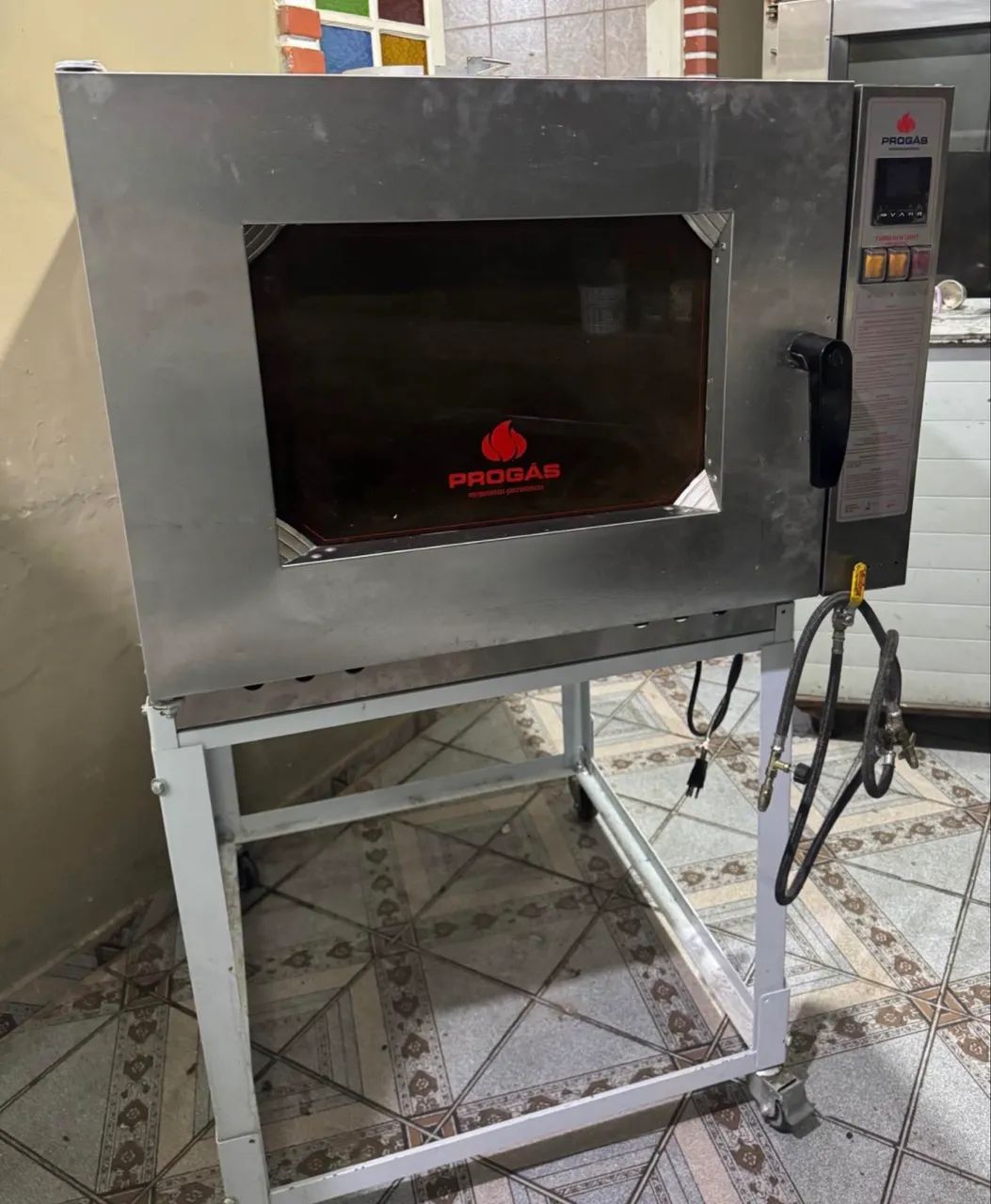 Forno turbo Pro gás cinco telas