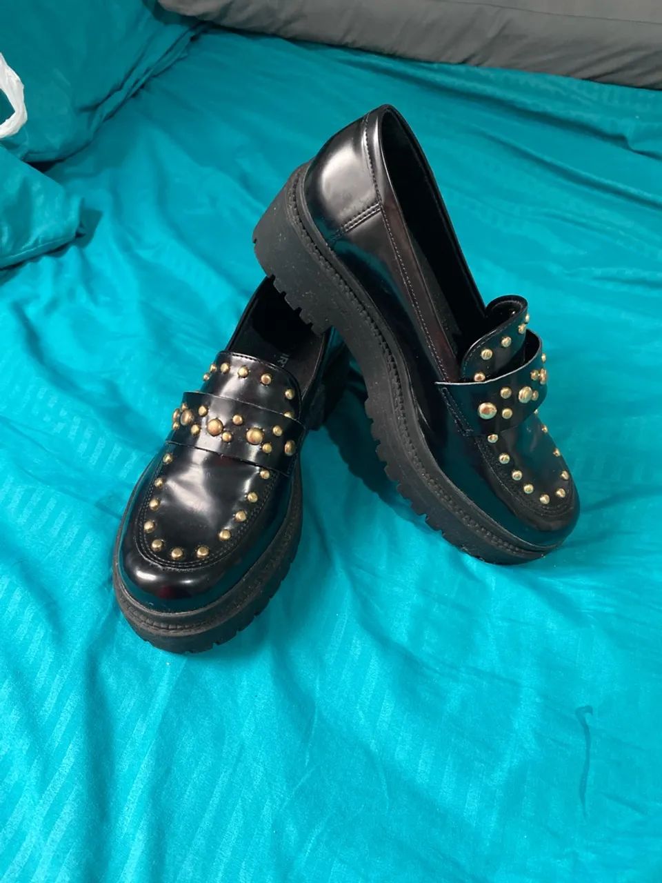 mocassim plataforma com spikes 38 - Foto 2