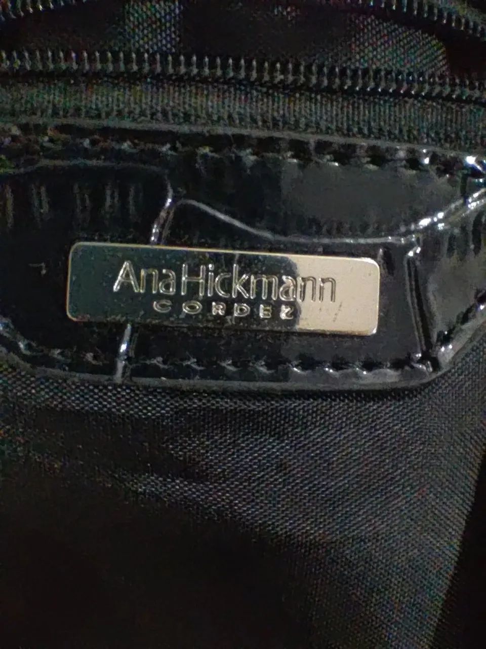Bolsa Ana Hickmann Preta Monograma Original - 2009 - Foto 2
