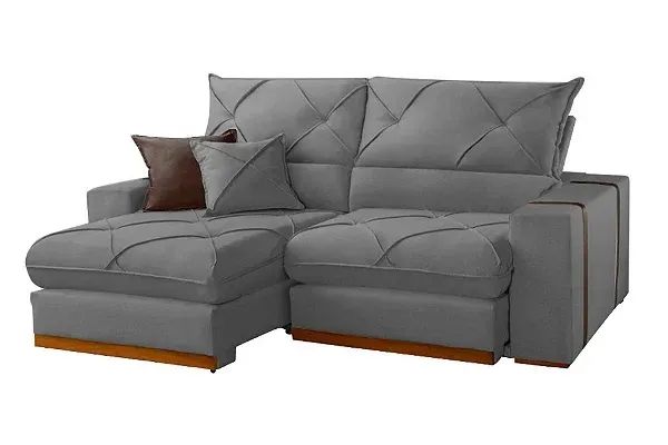 Sofá Retrátil Áustria 2.50m Molas Bonnel r15 S  - Foto 2
