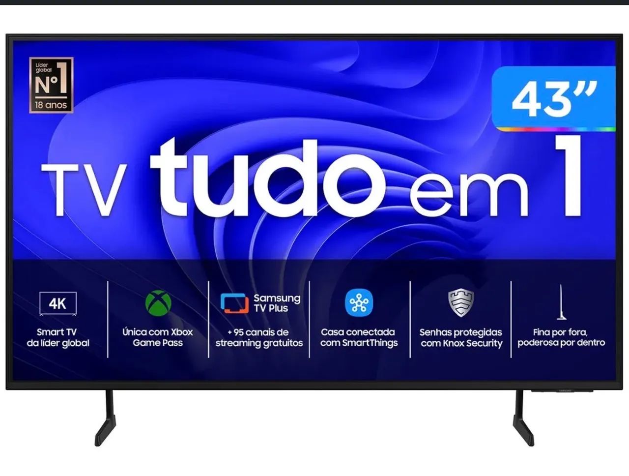 Smart TV 43? UHD 4K LED Samsung 43DU7700 + Wi-Fi Bluetooth Alexa 3 HDMI (Usada)