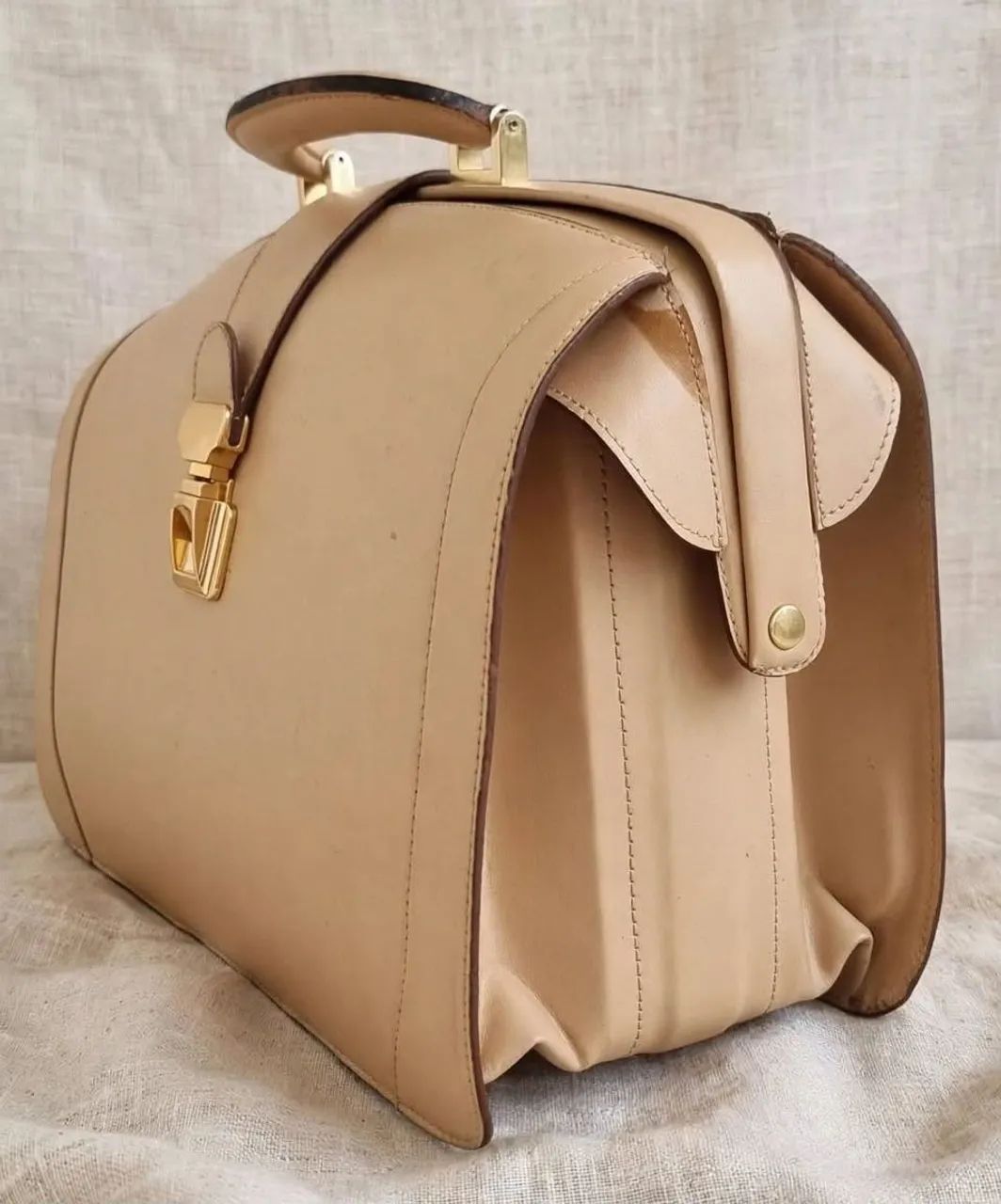 Bolsa bau Datelli couro legítimo  - Foto 4
