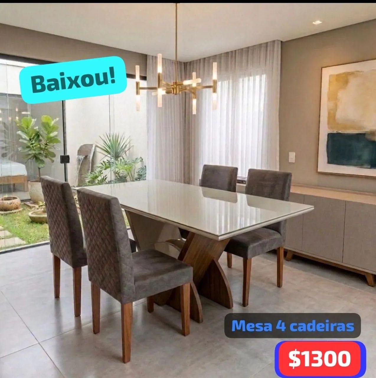 Baixei vai vender hoje essa mesa top