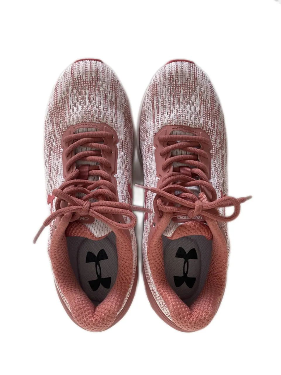 Tênis Feminino Under Armour Branco Rosa Corrida Academia 37 - Foto 2