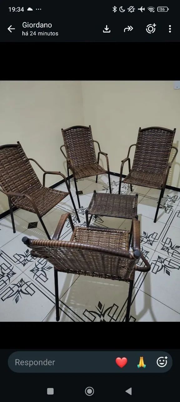 Conjunto de mesa com cadeiras - Foto 3