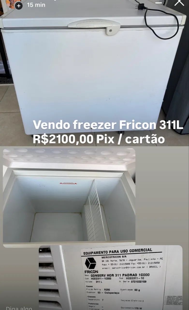 Vendo freezer