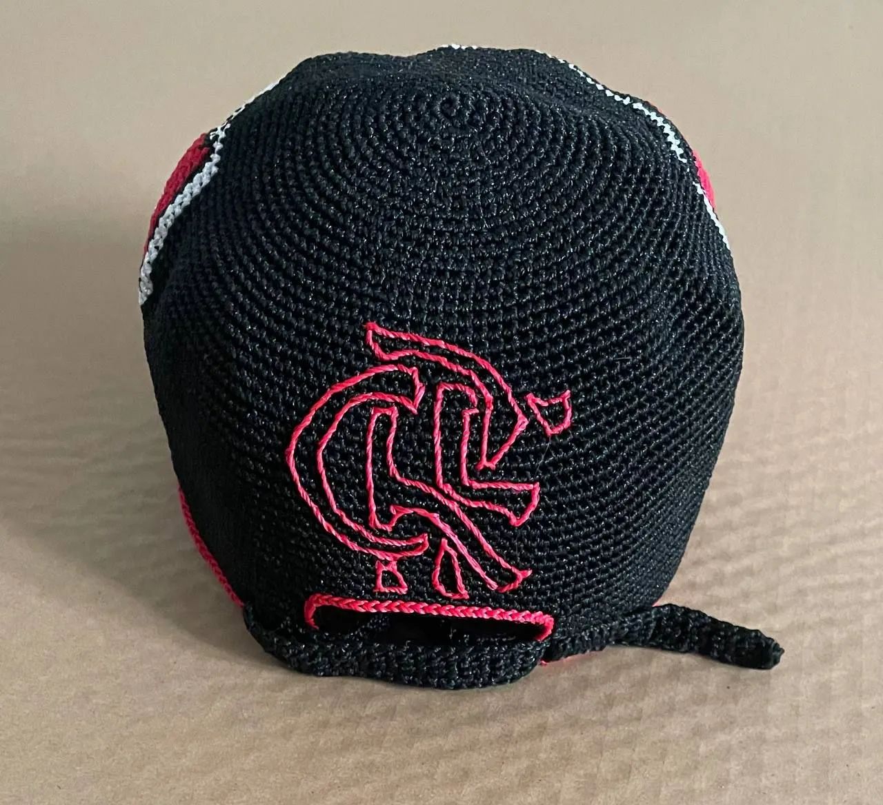 Boné de crochê Flamengo big logo - Foto 4