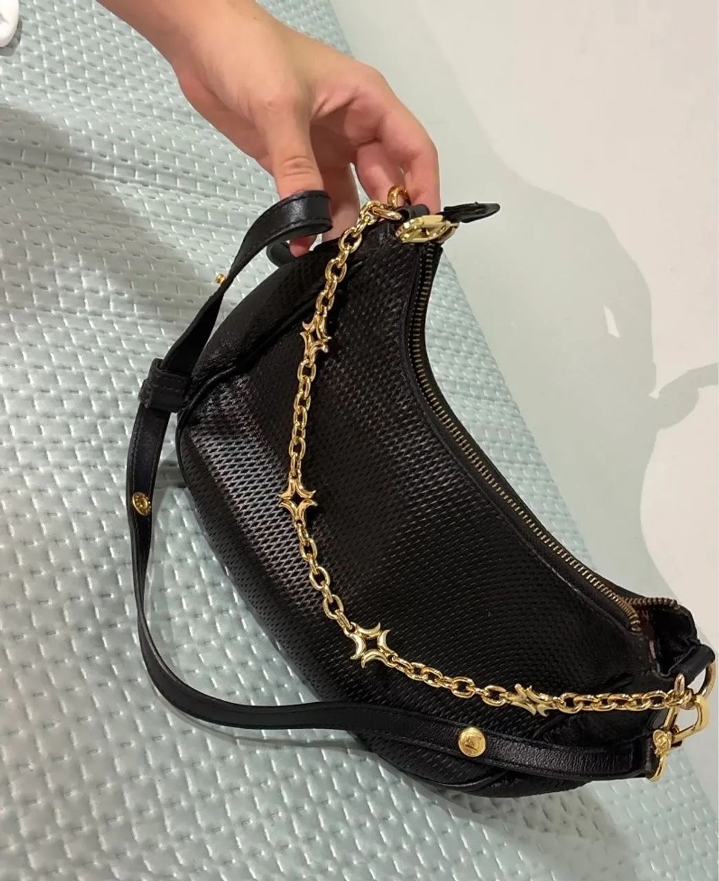 Bolsa preta Luz da Lua - usada poucas vezes - Foto 2
