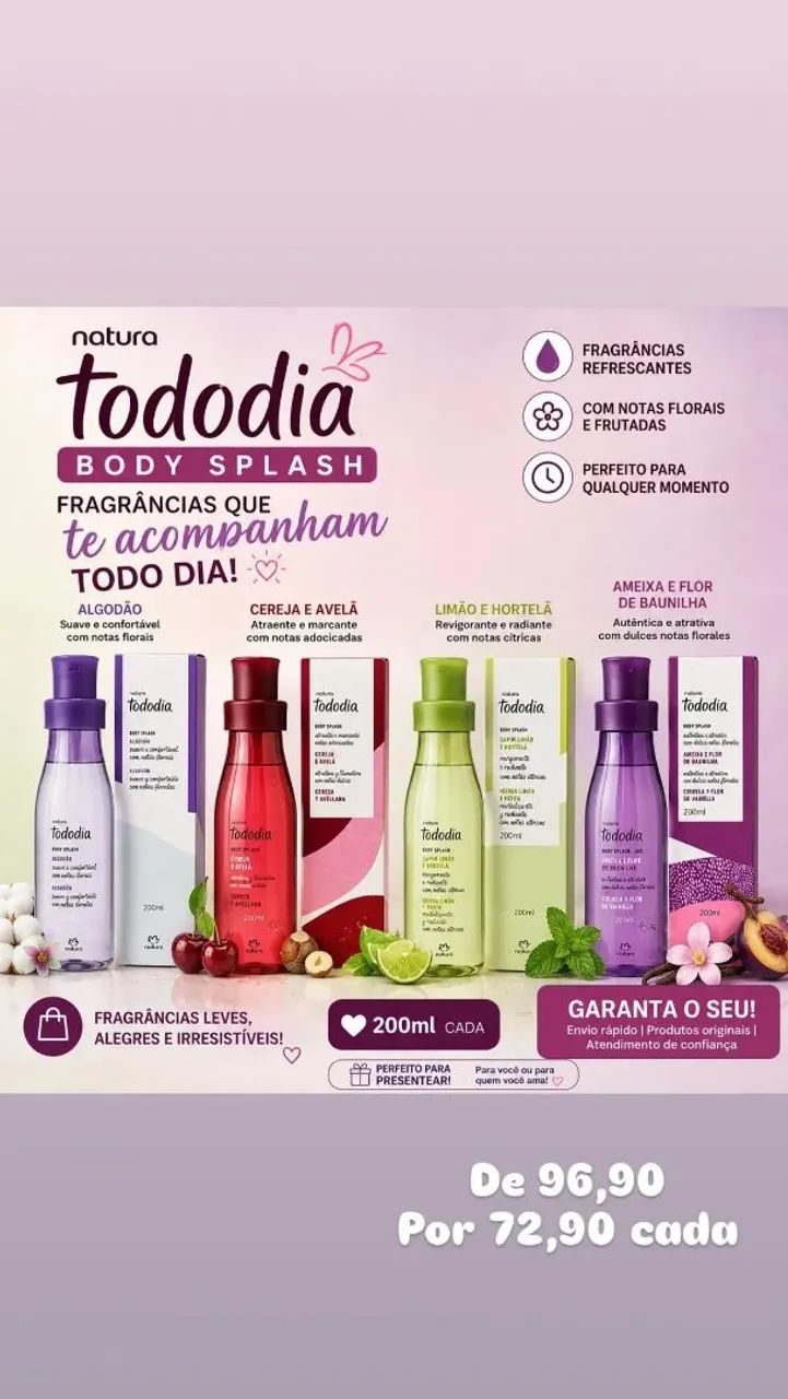 Natura Body Splash 200ml - Foto 4