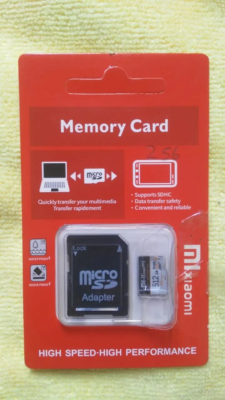 cartão de memória de 512 gigas (favor ler o anúncio )