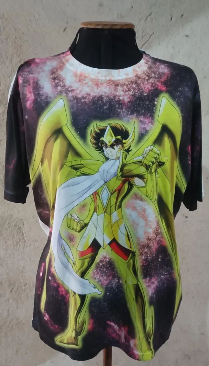 Camiseta Cavalheiros do Zodíaco toda estampada na frente !!