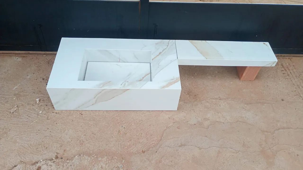 Pai esculpida com extensor e porta papel  - Foto 2
