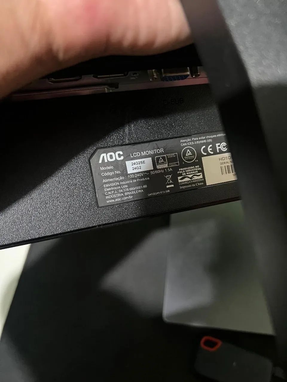 MONITOR AOC 144HZ 24POLEGADAS (NÃO ACEITO TROCA) - Foto 4