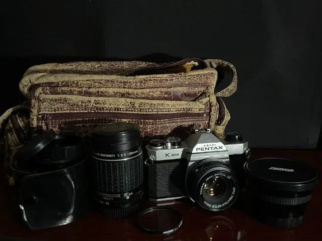 Câmera Pentax K1000 - Funcionando + Acessórios