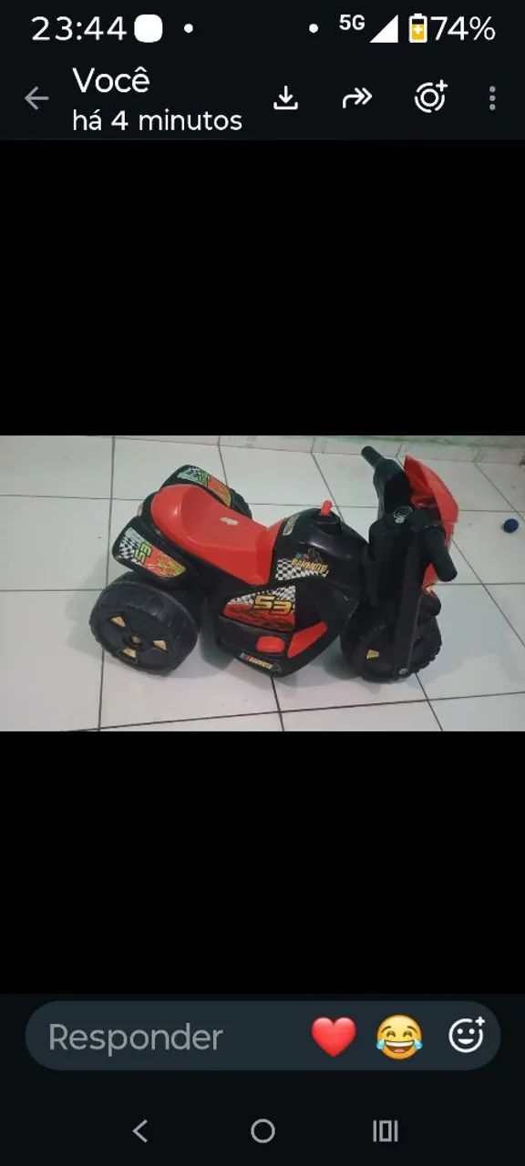 Moto elétrica infantil  - Foto 3