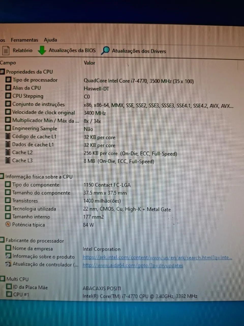 Processador Intel Core i7-4770 (4ª geração), LGA1150, 4 núcleos, 8 threads, Turbo Boost - Foto 4