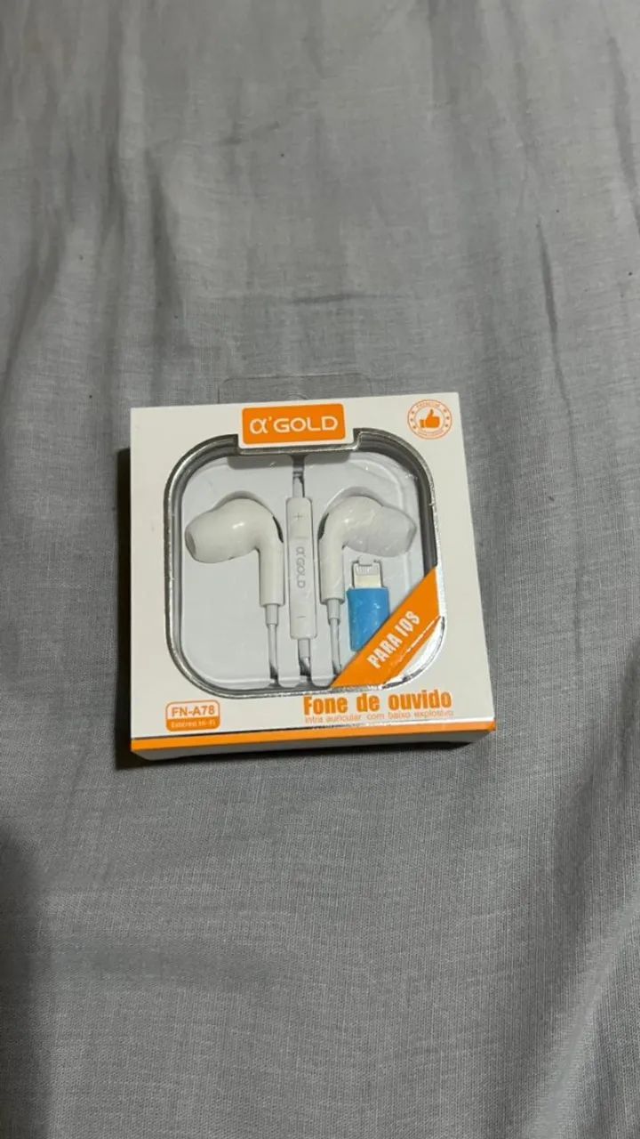 Fone com Fio iPhone  Novo