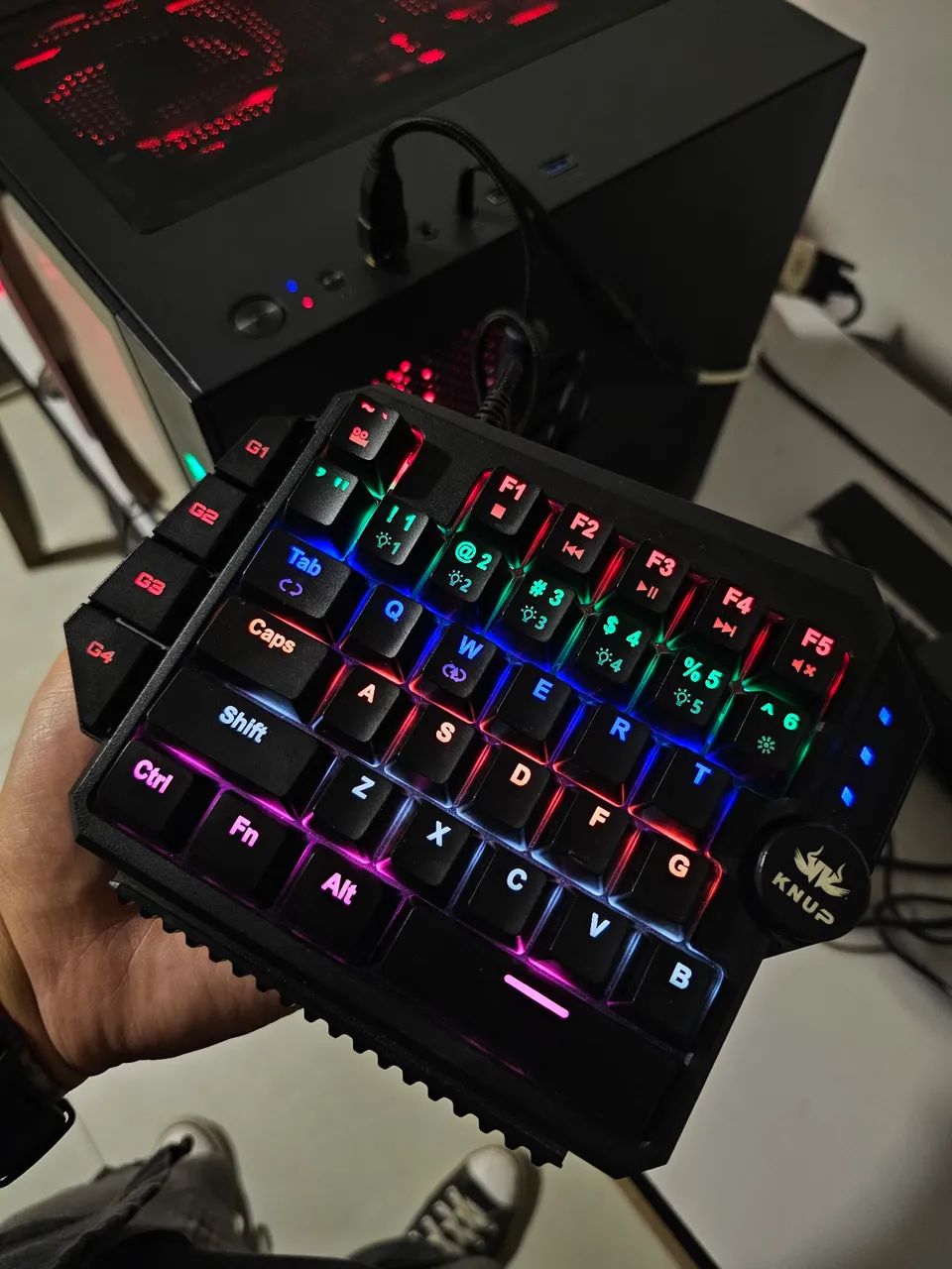 Teclado mecanico 1 mão knup