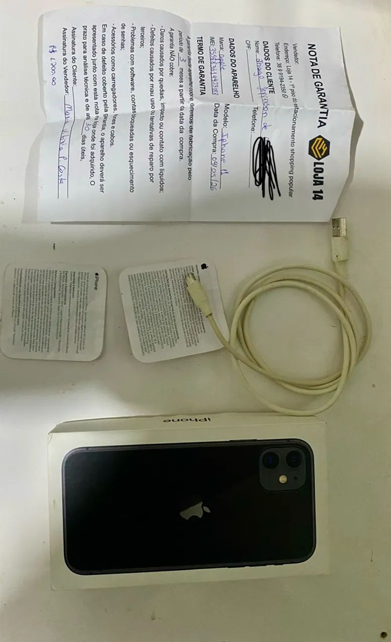 iPhone 11 com nota fiscal 128GB memória - Foto 5