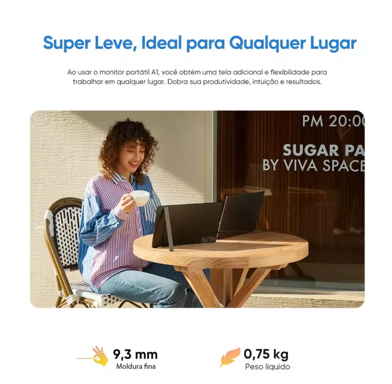 Monitor Portátil Arzopa 15.6 A1. @importech_084 - Foto 5