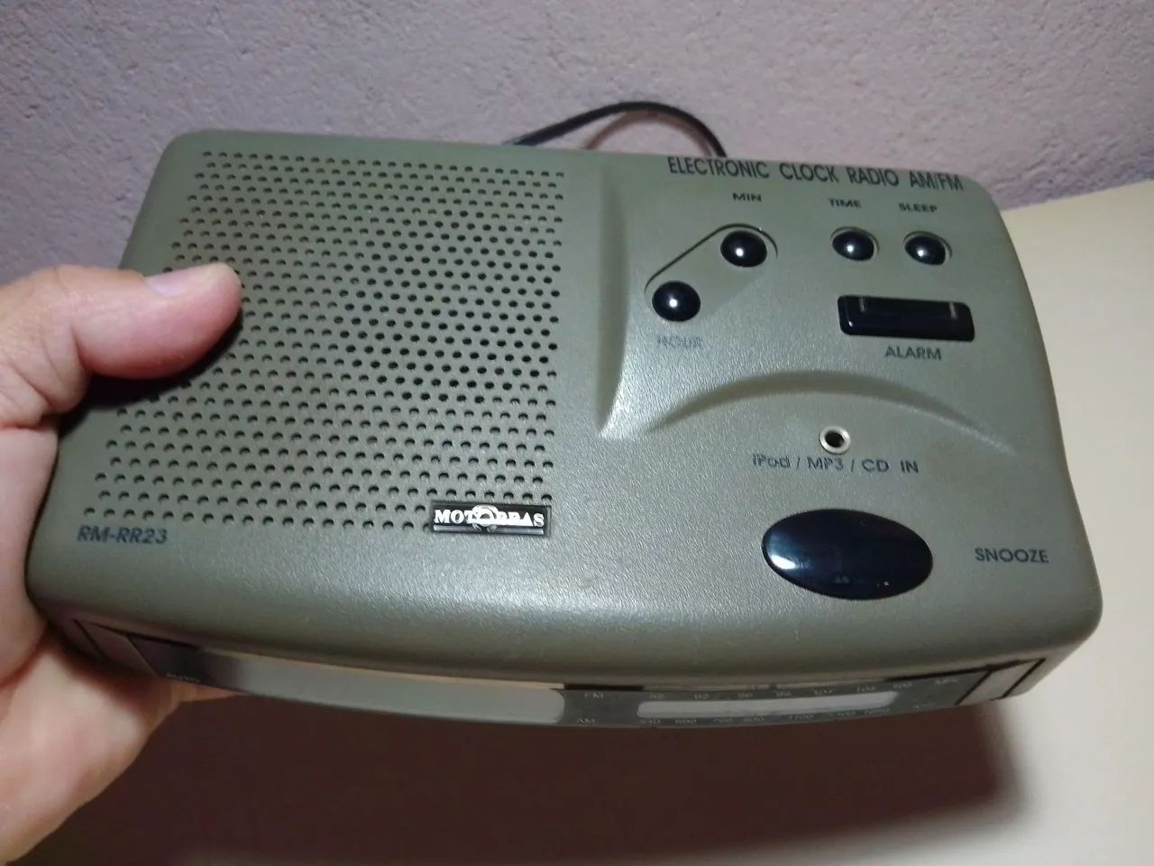 Rádio relógio motobras 