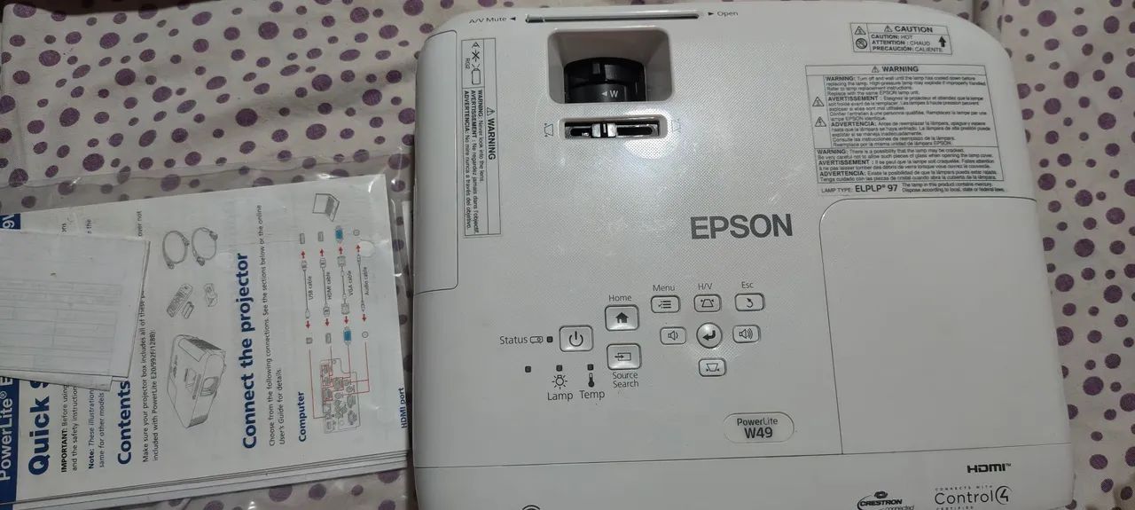 PROJETOR EPSON W49 HDMI (3.400 Lumens)