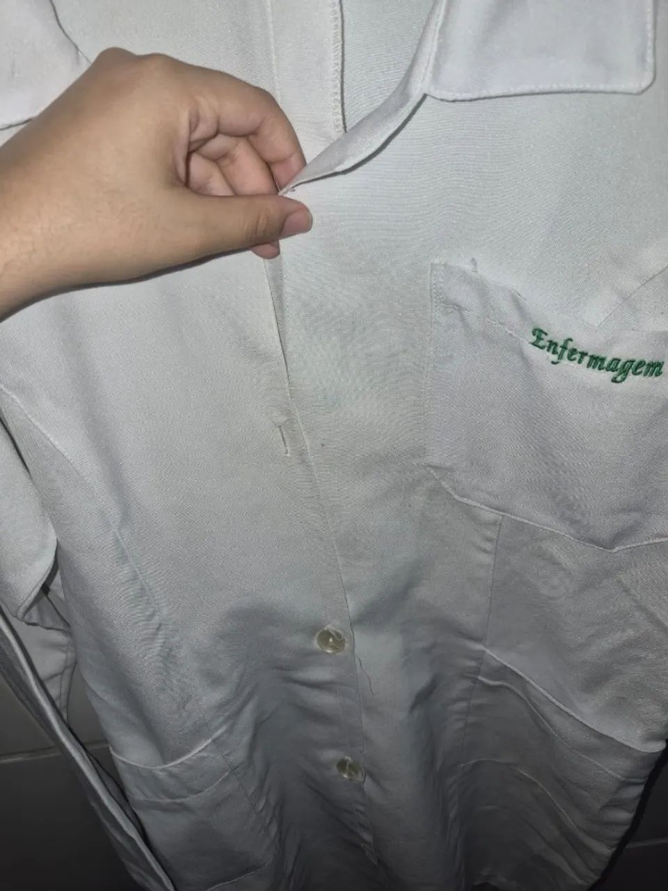 Jaleco com nome ENFERMAGEM bordado. - Foto 4
