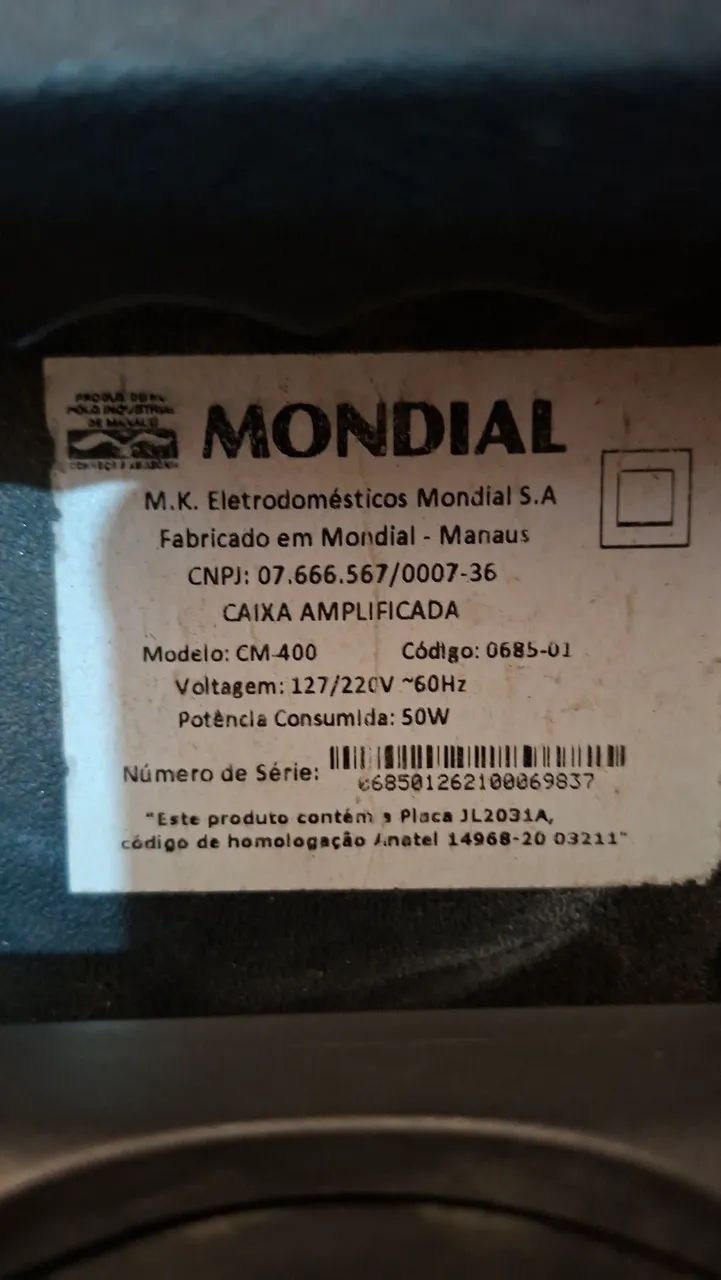 Caixa do som Mondial com defeito  - Foto 3