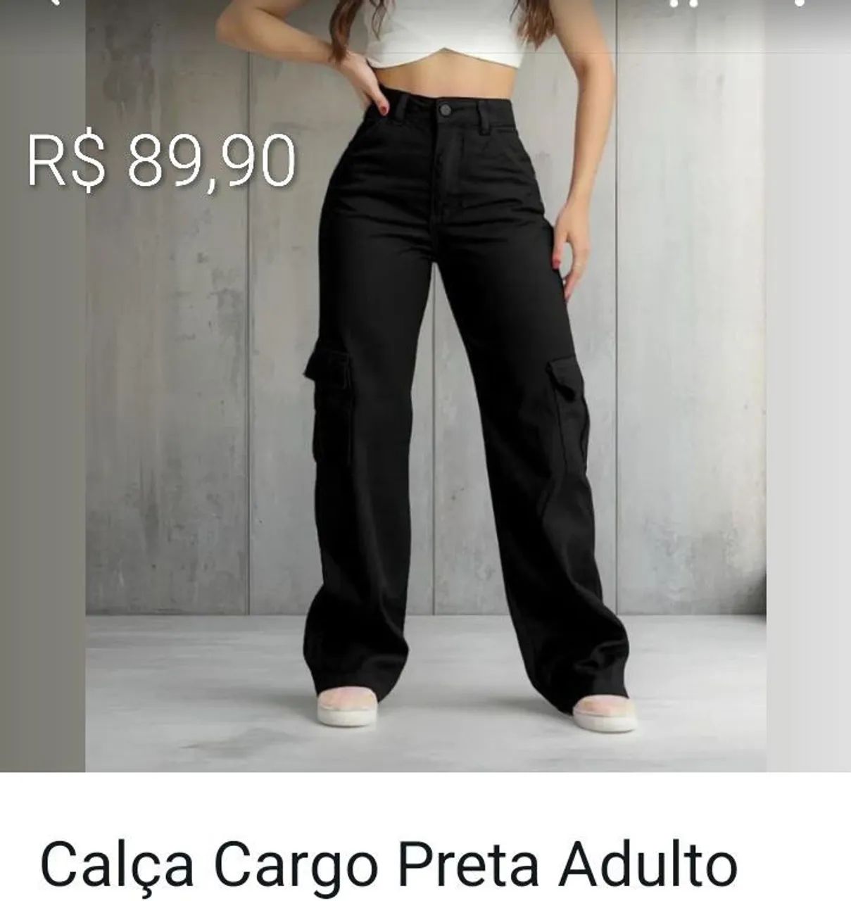 Calça cargo 4 bolsos - Foto 4