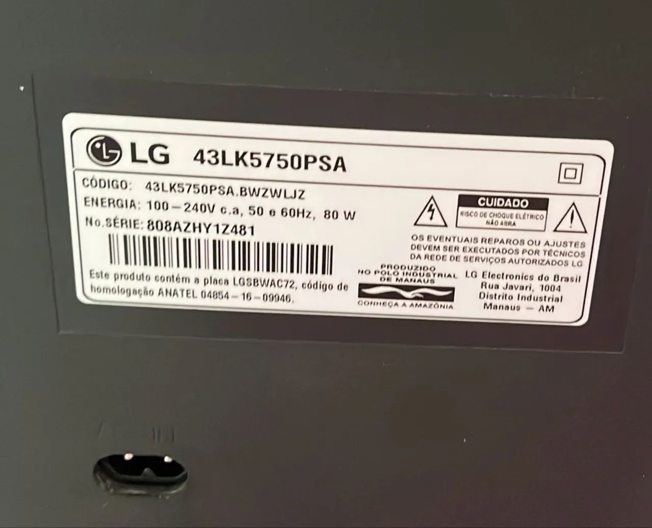 Vendo TV LG 43 polegadas Full HD, modelo 43LK5750PSA. - Foto 3