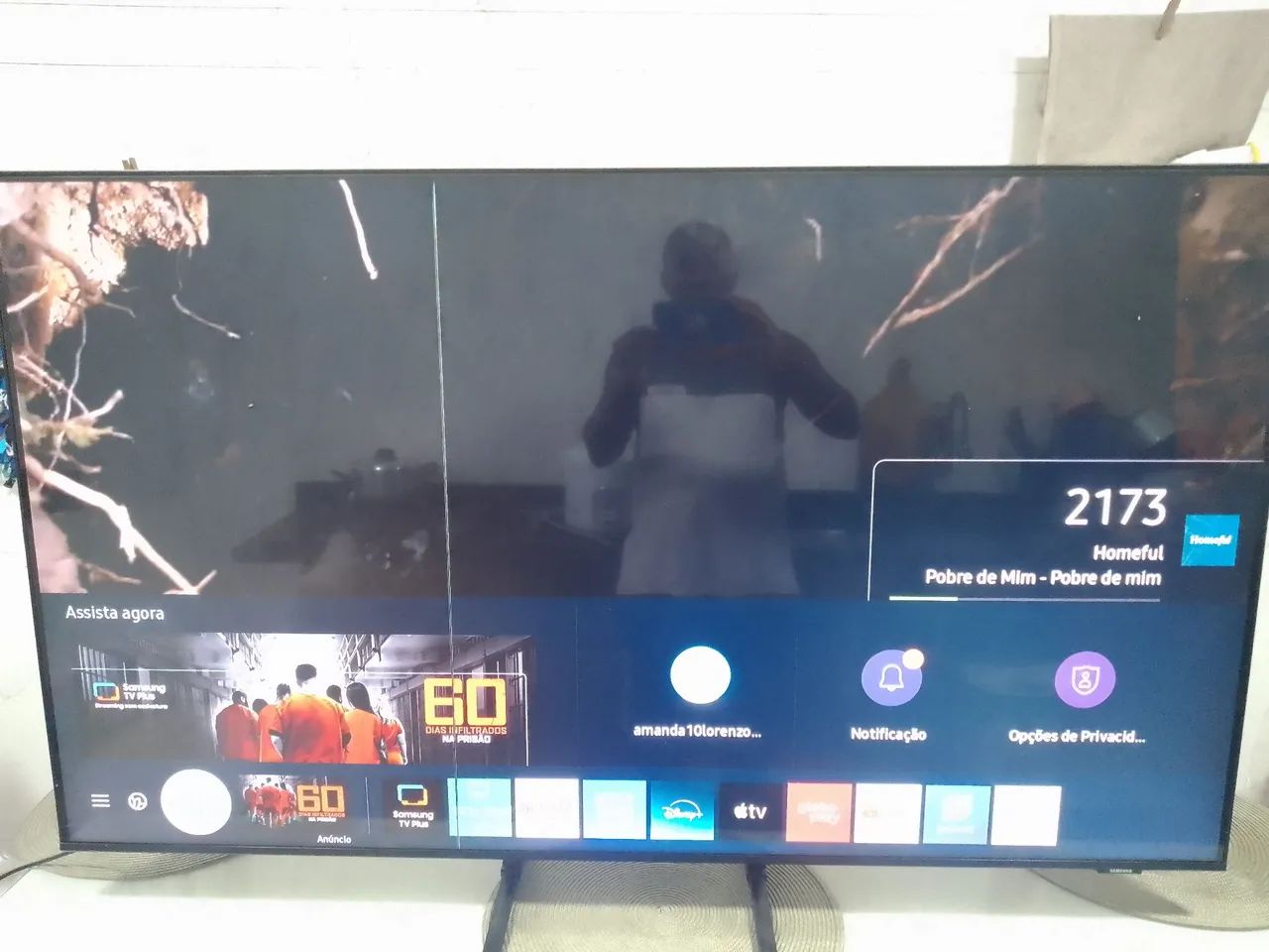 Samsung 55 linhas fina