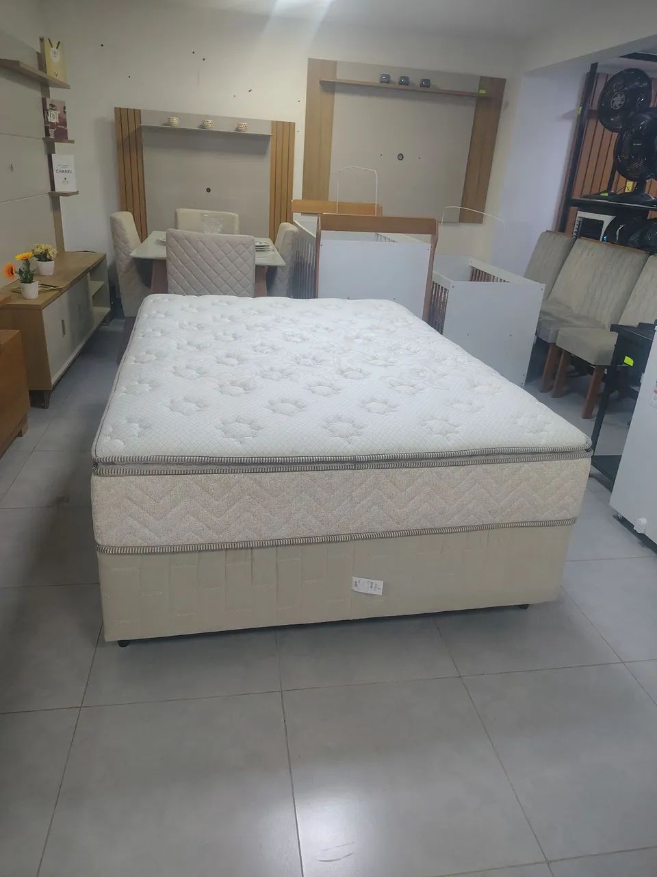 Cama e colchão de mola ensacada  - Foto 3