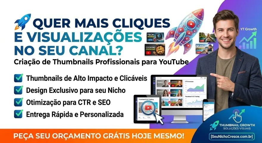 Criação de Thumbnails Profissionais para YouTube
