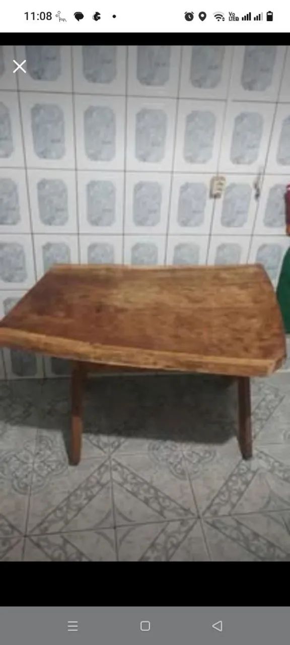 Mesa de madeira maciça l, 4 lugares - Foto 2