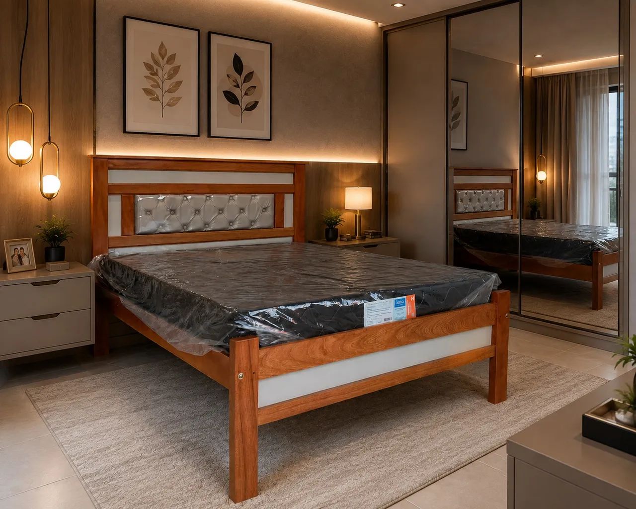 TODO TIPO DE CAMA DE MADEIRA MACICA PURA  - Foto 2