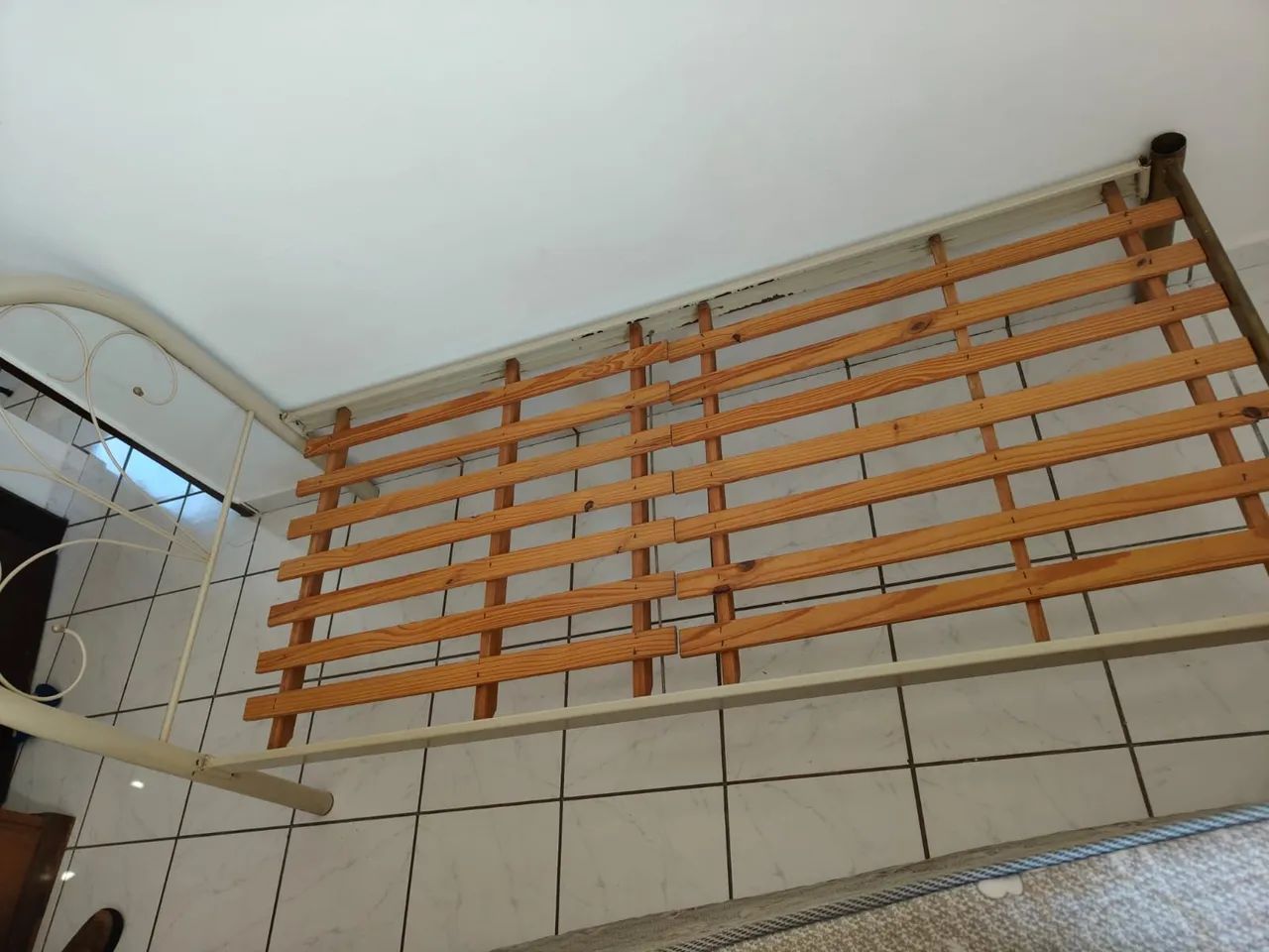 Cama de solteiro tubular com colchão  - Foto 3