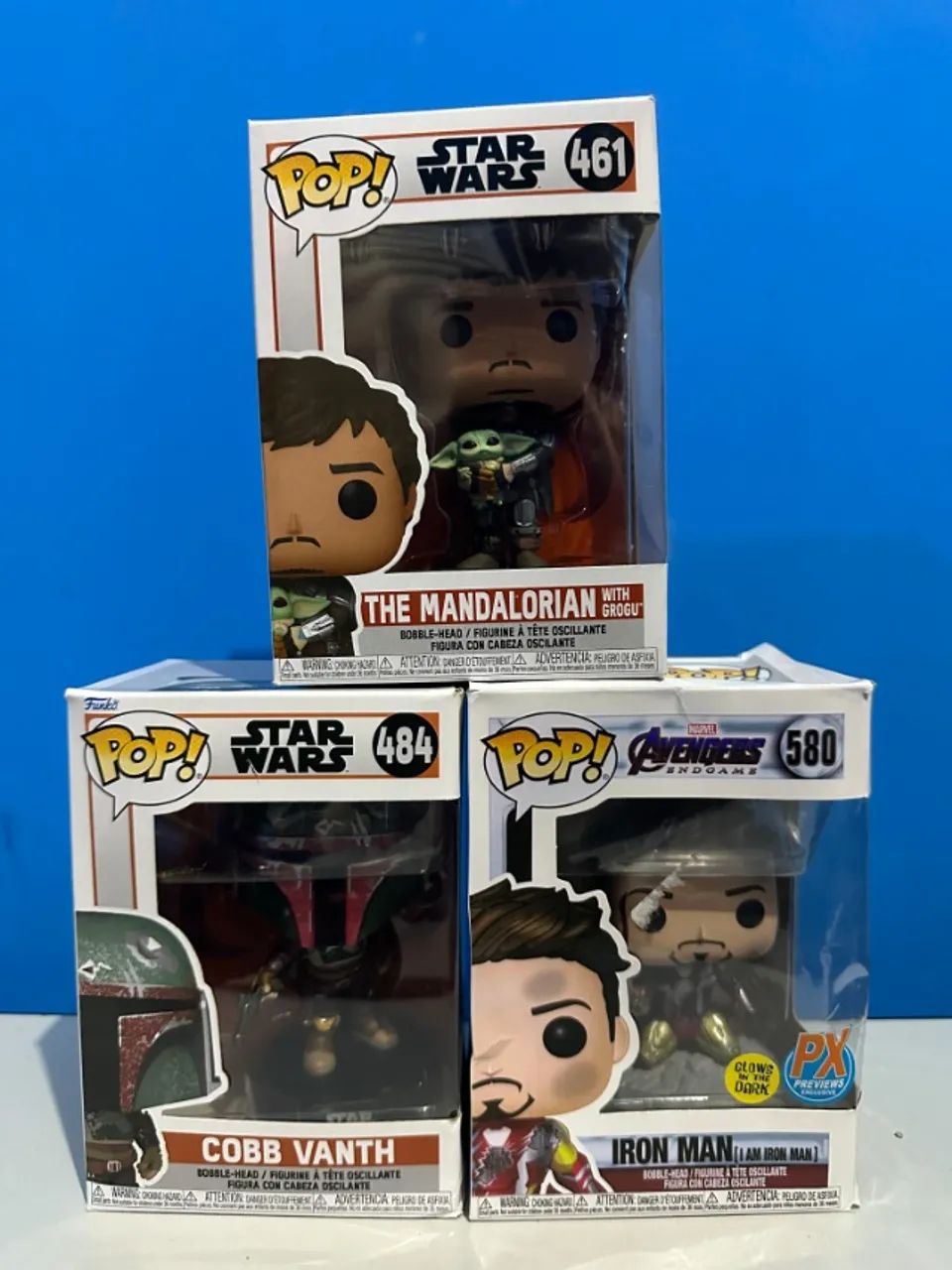 Lote Pop Funko - Homem de Ferro, Mandalorian e Cobb - Foto 2
