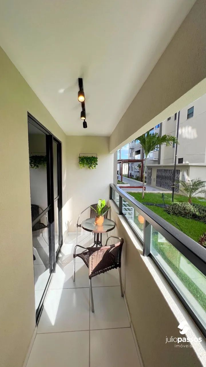 Apartamento mobiliado 2 Quartos com Suíte no Condomínio Vista Aruana | Varanda + - Foto 5