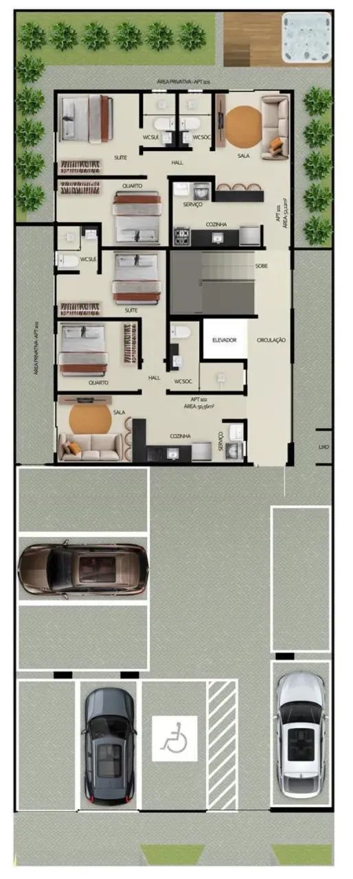 Coberturas duplex 2 quartos e Aptos 2 e 3 quartos,  elevador, nos Bancários - Foto 5