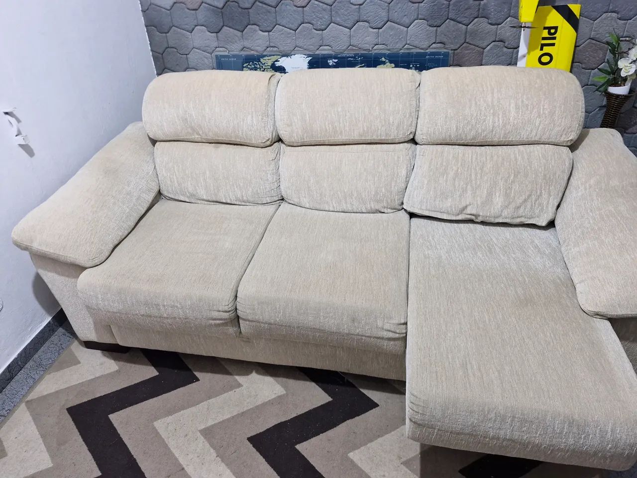 Sofá retrátil 3 lugares - Foto 4