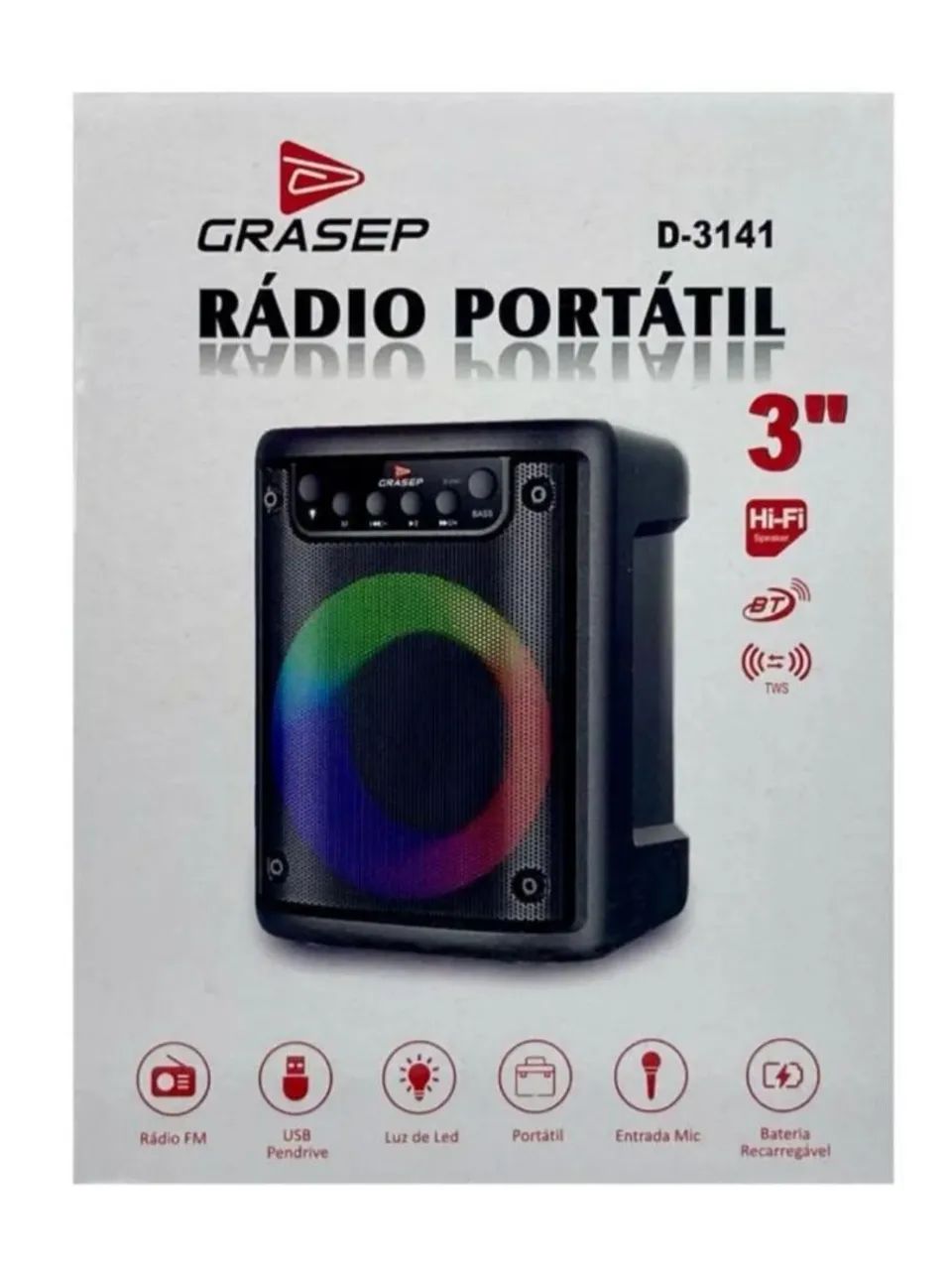 Caixa de som Bluetooth portátil - Foto 3